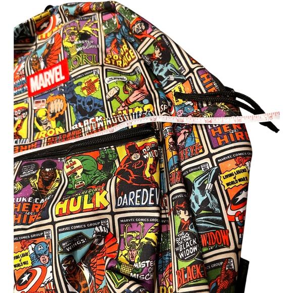 Marvel Comics Classic Superhero Backpack Hulk Spiderman Doctor Strange, NWOT - Picture 4 of 7